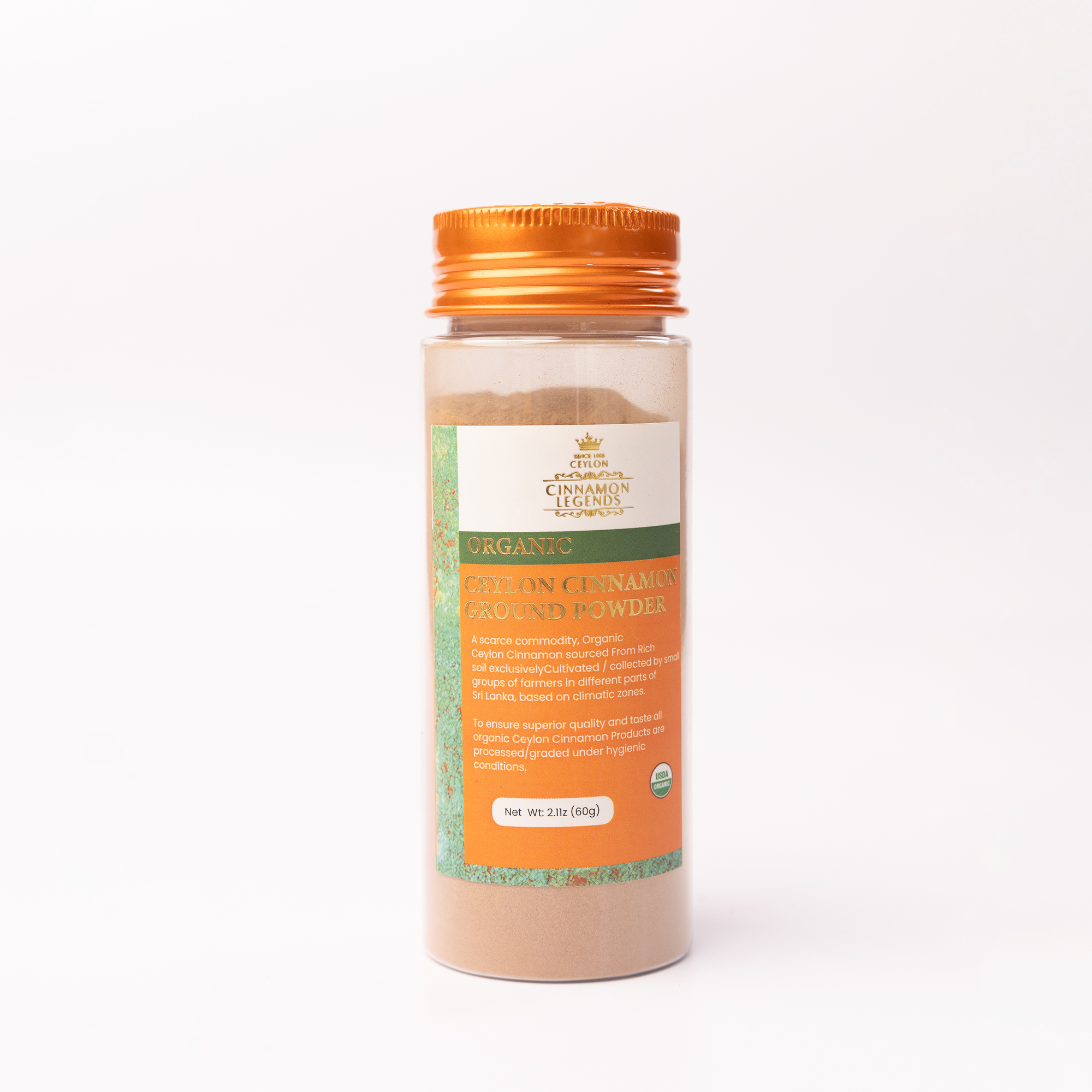 Organic Ceylon Cinnamon Ground Powder (PET Can)